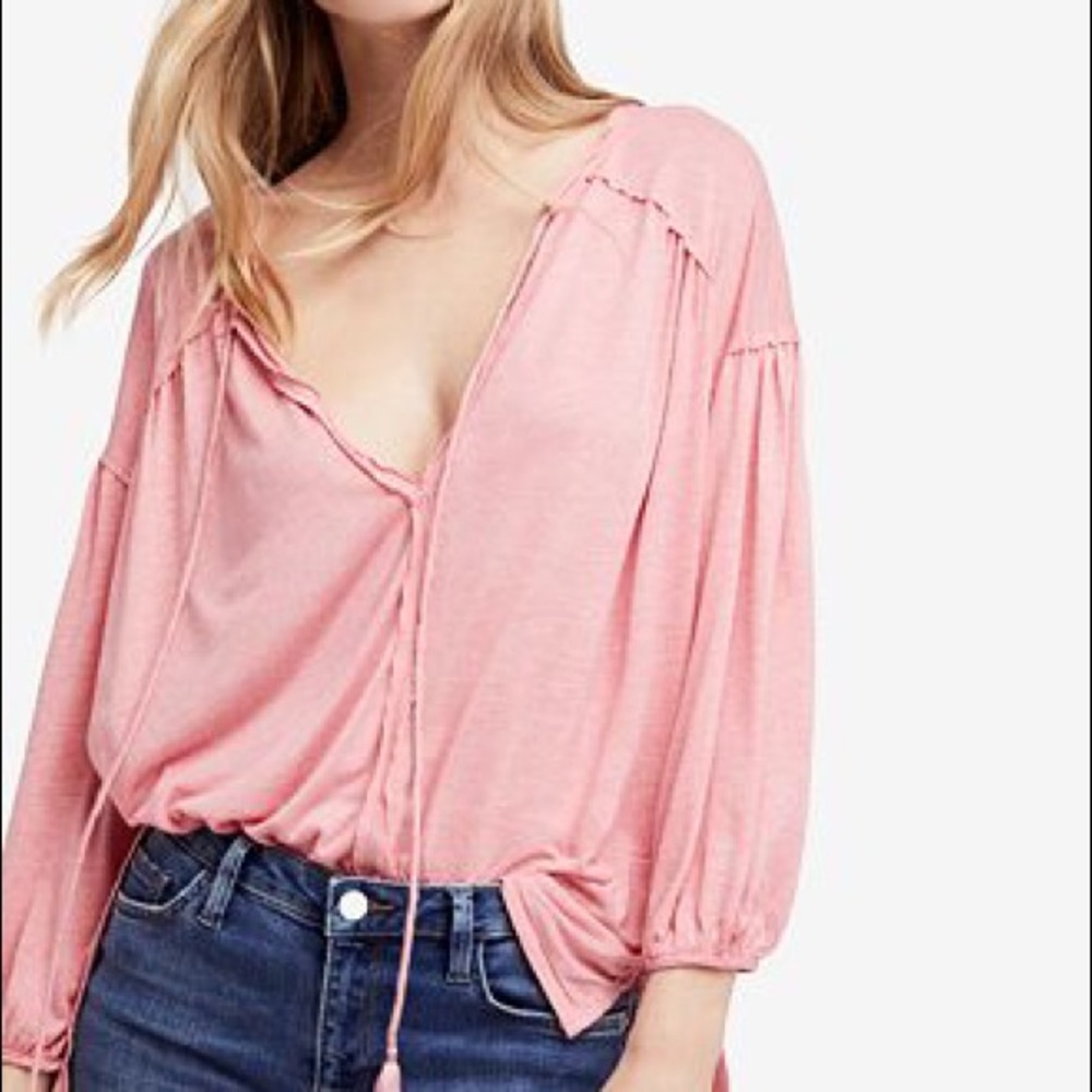 NWT Free People Just a Henley Top